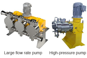 Large flow rate pump High-pressure pump